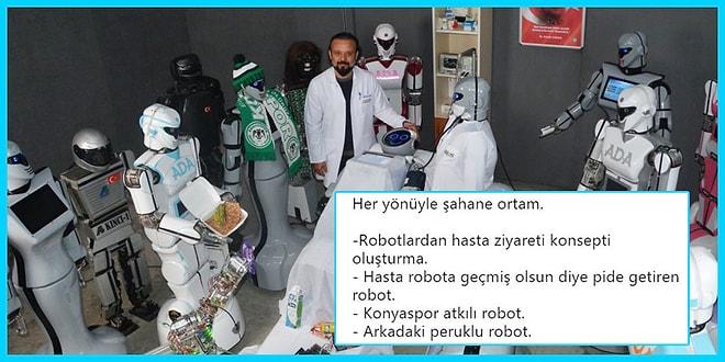 Sahneden Düşüp Hastanelik Olan Robot Mini Ada'yı ve Ziyaretine Gitmiş Arkadaşlarını Diline Dolamış 15 Goygoycu