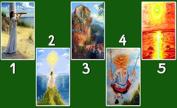 Итак, перед вами пять карт. Выберите ту, которая сразу привлекала ваше внимание.