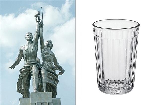 1. Знаете ли вы, что общего между скульптурой «Рабочий и колхозница» и граненым стаканом?