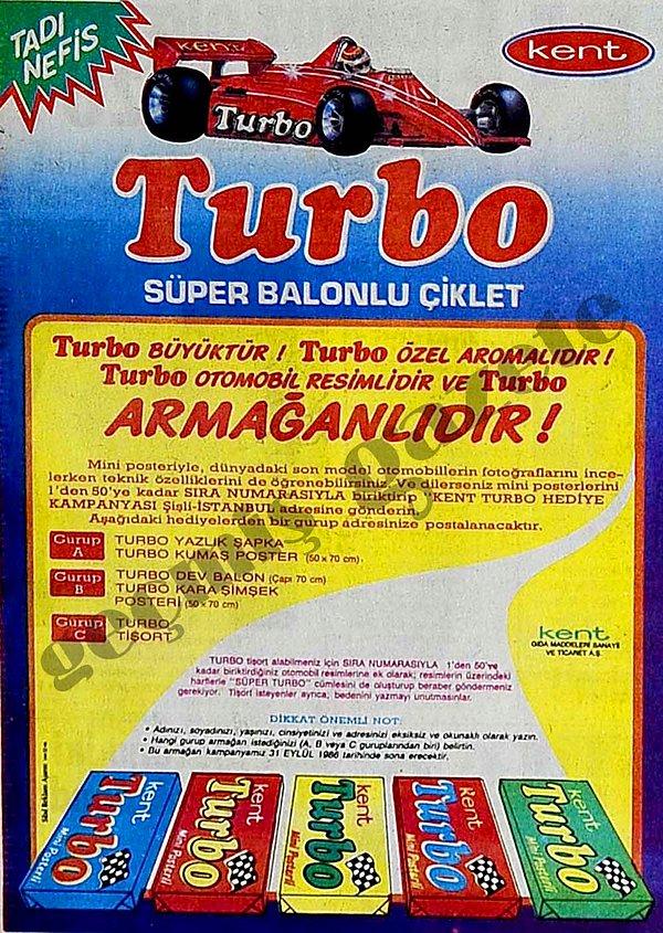 4. Bir dönemin çocukları Turbo sakızları ile büyüdü desek sanırız ki yalan olmaz.