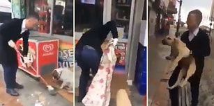İyi Ki Varsın! Sokak Köpekleri İçin Marketinin Önüne Yuva Yapıp, Yuvayı Da Bir Güzel Temizleyen Esnaf!