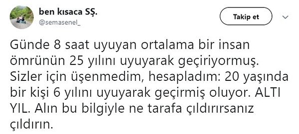 5. 7-8 Yıl olmasını tercih edebilecekler vardır illa ki aramızda. :)