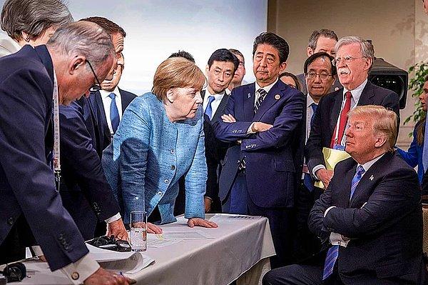55. Kanada'da yapılan G7 Zirvesi'ne ABD ile zirveye katılan diğer ülkeler arasındaki görüş ayrılıkları damgasını vurdu.