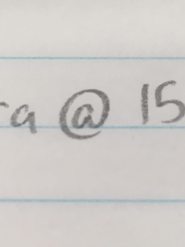 2. А это идеально написанный значок @