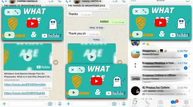 whatsapp a bu hafta sonu gelen yeni guncelleme ile tum cihazlarda resim ici resim ozelligi aktif hale geldi - instagram a video sohbet ozelligi geldi nasil kullanilir