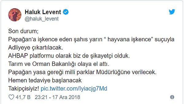 Haluk Levent ve AHBAP da devreye girdi tabii.