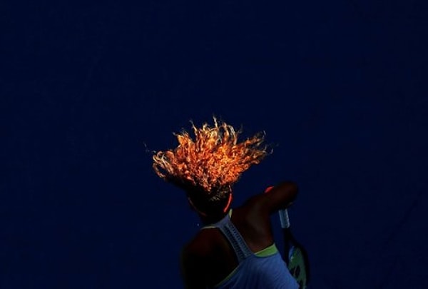 11. Теннисистка из Японии - Наоми Осака в огненном матче против румынки Симоны Халеп.