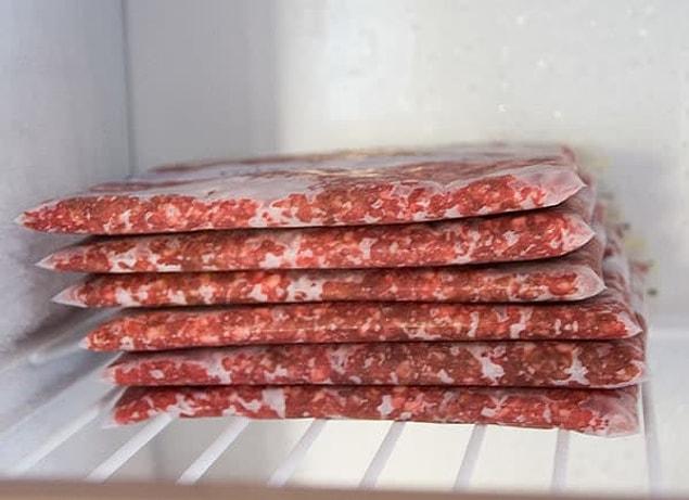 5. Need more space in your freezer? Flatten your food up: