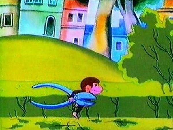 3. Мультик "Обезьянки" состоит из нескольких серий. Из какой части этот кадр?