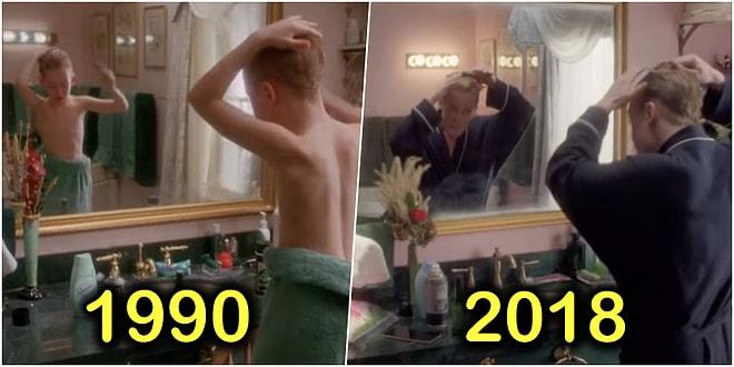 28 Yıl Sonra Yeniden! 'Evde Tek Başına' Filminin Yeniden Canlandırılan Unutulmaz Sahnelerini Görünce Çocukluğunuza Döneceksiniz!