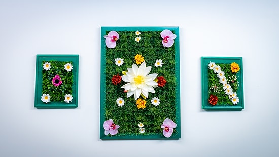 Yapay Çiçeklerle Duvarları Yeşillendirdik! #güzelfikir