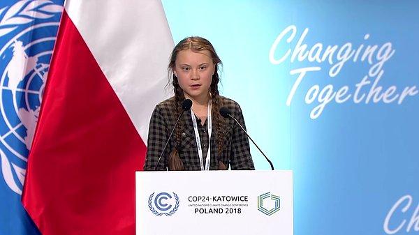 15 Yaşındaki Aktivist Greta Thunberg'in Konuşması BM İklim Zirvesi'ne Damgasını Vurdu