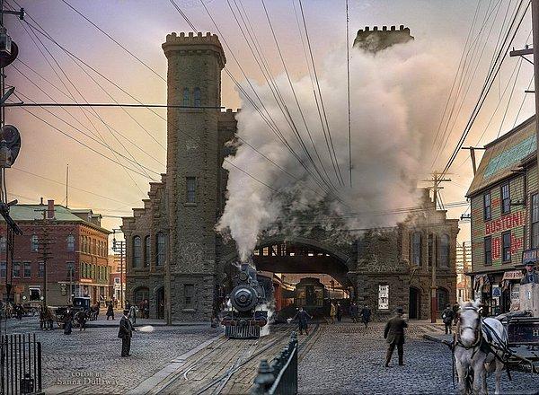 14. Boston ve Maine Demiryolu deposu, Salem, Massachusetts 1910