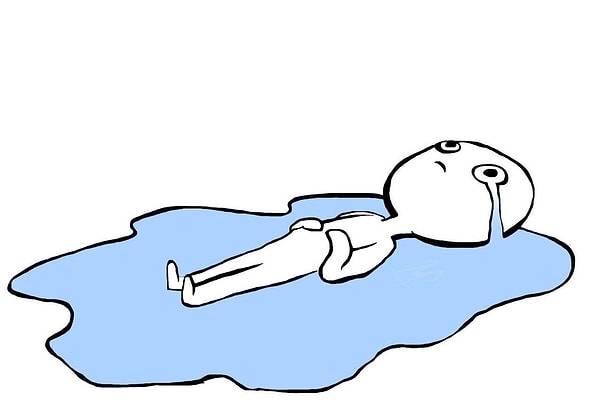 16. Когда надел носочки и наступил в лужу