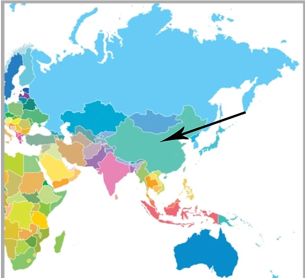 1. Назовите столицу страны, на которую направлена стрелка: