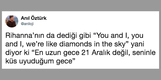 En Uzun Gece 21 Aralık Hakkında Söyleyecek İki Çift Lafı Olan 16 Kişi