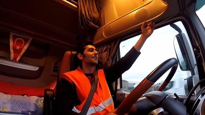 Fransa'daki Sarı Yelekliler Protestolarına Havalı Kornasıyla Eşlik Eden Türk TIR Şoförü
