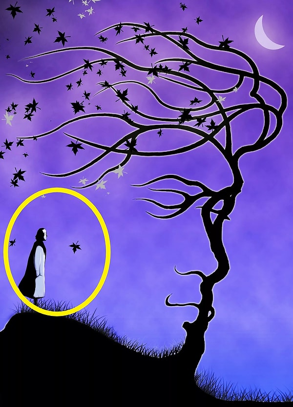 Человек в плаще