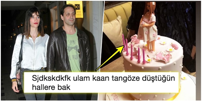 Hey Gidi Rockstar! Kaan Tangöze ve Kıvılcım Ural'ın Baby Shower Partisinde Yaptırdığı Pembe Pastaya Gelen Komik Tepkiler