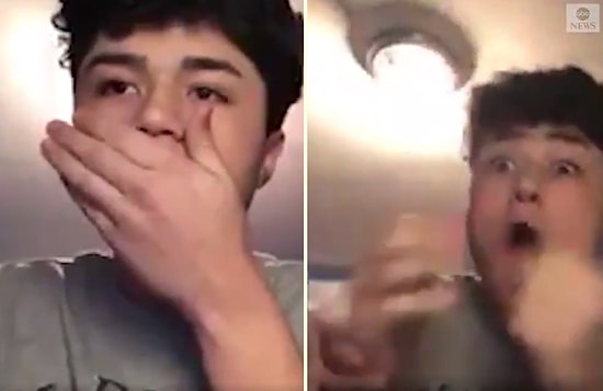 Harvard'a Kabul Edildiğini Öğrenen Genç Sevinçten Havalara Uçtu!