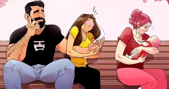 Израильский художник нарисовал очередную порцию правдивых комиксов, которые показывают, как они с женой пытались завести ребёнка