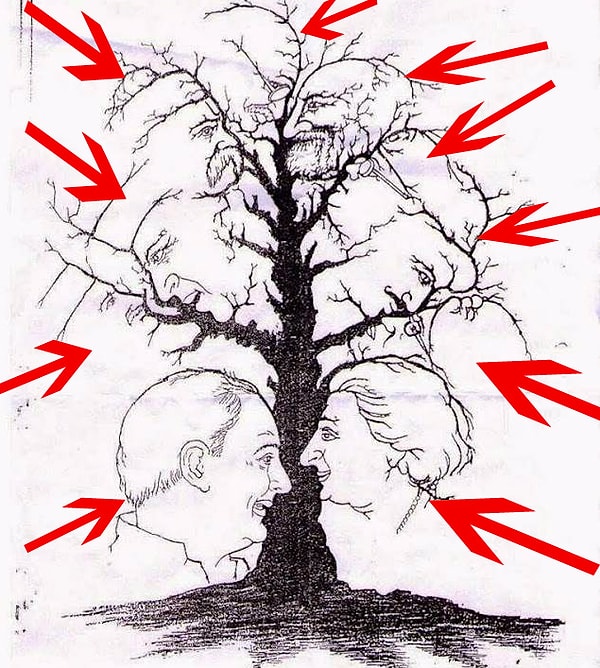 Вы увидели 8-9 лиц...