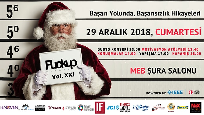 Eğlencede Sınır Tanımıyorlar! Hepiniz "Fuckup Nights Ankara Vol. XXI" Etkinliğine Davetlisiniz!