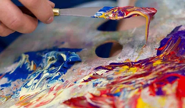 1. Какой получится цвет, если смешать синий с желтым?