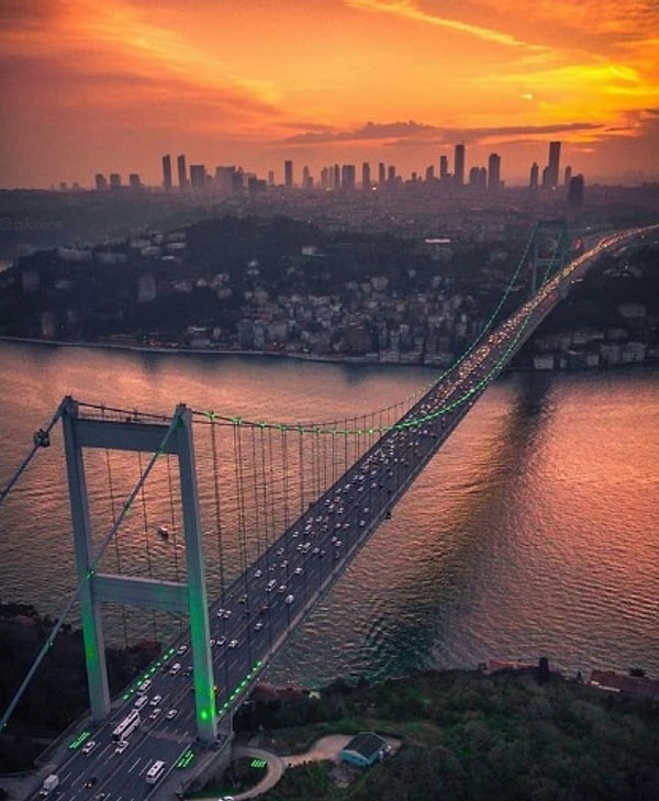 25. Мост султана Мехмеда Фатиха в Стамбуле