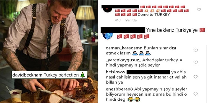 Bugün de Birileri Adına Utandık! David Beckham'ın Hindili Paylaşımının Altında Toplaşan Yurdum İnsanı