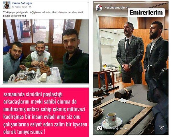 Fotoğraftaki danışmanların Kenan Sofuoğlu'nun arkadaşları olduğu ve şakayla karışık bir paylaşım yaptığı ifade edildi ancak Sofuoğlu gelen tepkiler üzerine paylaşımını sildi.