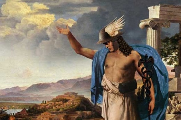 Bir asaya sarılı iki yılandan oluşan ve "caduceus" adı verilen diğer sembol ise Hermes’in asasını temsil ediyor. Bu asanın anlaşmazlık içinde olanları uzlaştırma gücü bulunuyor.