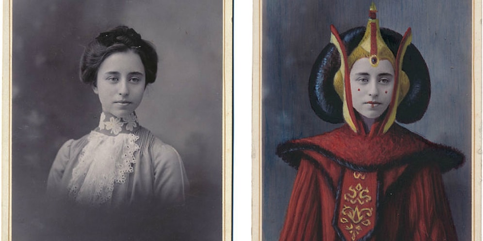 Бэтмен и Чудо-женщина 1870 года: Художник превращает винтажные портреты в героев поп-культуры