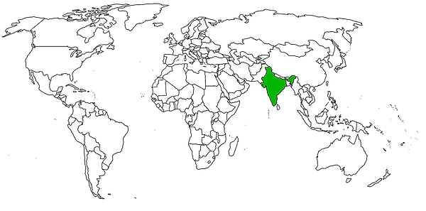 2. Какая страна отмечена на карте?