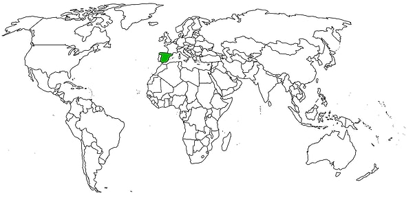 3. Какая страна отмечена на карте?
