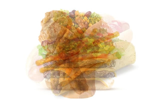 2. Итак, что из вредной еды вы увидели на этой картинке первым делом?