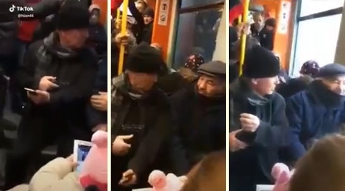 Metroda Telefon Yüzünden Tartışan Amcalar