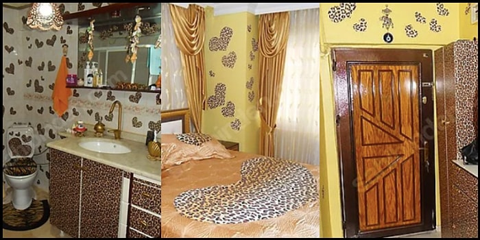 Detayları ve Dekorasyonuyla Retina Yakan Leopar Desenli Ev İlanı