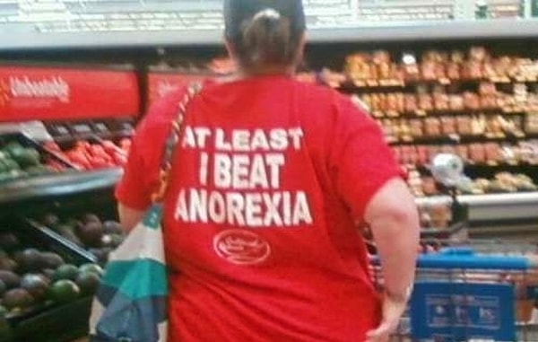 15. "Как минимум я справилась с анорексией!"