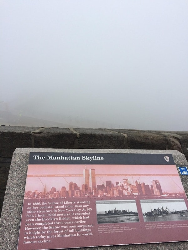 6. Когда пришел увидеть знаменитый вид на Манхэттен...