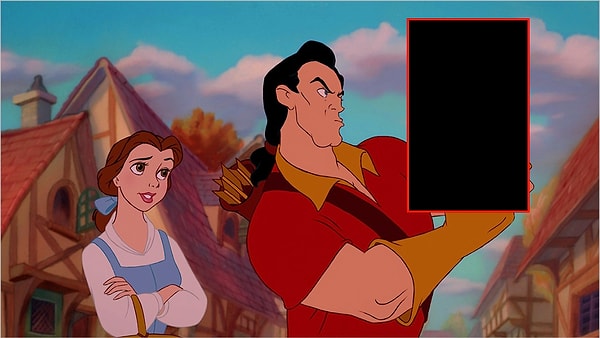 2. В одной из сцен "Красивицы и Чудовища" Гастон держит в руках...