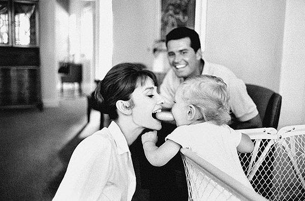 7. Audrey Hepburn ve oğlu Sean, 1960'lar.