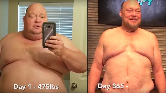 Spor ve Diyetle 1 Yılda 90 Kilo Vermeyi Başaran Azimli Adam!