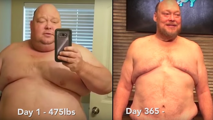 Spor ve Diyetle 1 Yılda 90 Kilo Vermeyi Başaran Azimli Adam!