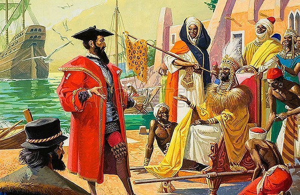 5. Первым добрался до порта Каликут через Индийский океан: