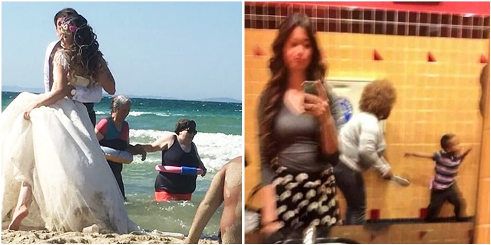 Asıl Fotoğrafın Arka Planında Çok Daha Farklı ve İlginç Olayların Yakalandığı 15 Absürt Kare