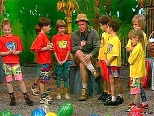 3. Как начиналась песенка известной детской передачи "Зов джунглей"?