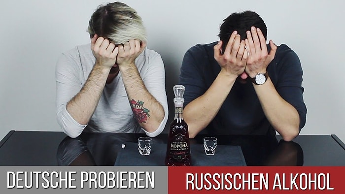 Немцы пробуют русский алкоголь