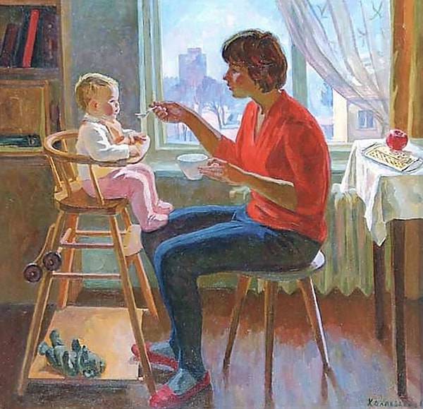 6. Крошка сын к . . . пришел