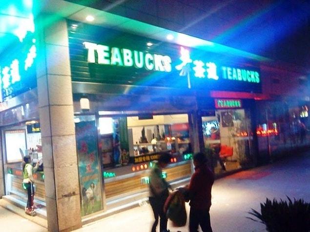 3. Teabucks is a Chinese teahouse chain created in the image of the American Starbucks.